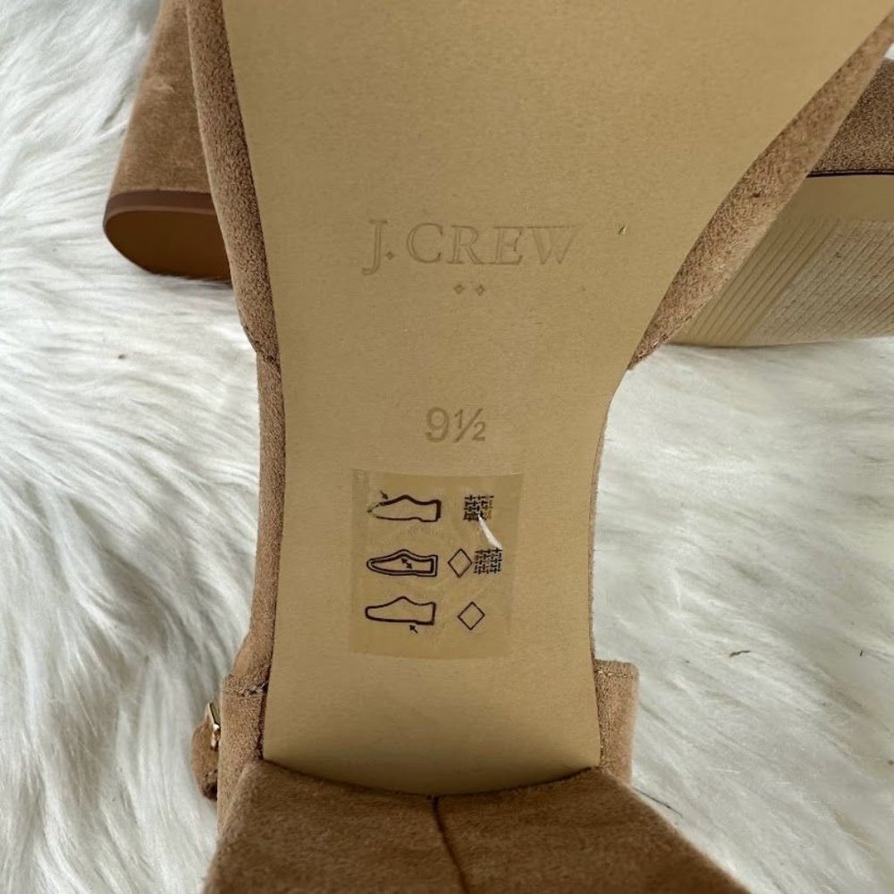 J. Crew Factory Beige Ankle Strap Heels - Picture 5 of 6